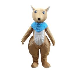 Adult size Kangaroo Mascot Costume Carnival performance apparel Full Body Props Outfit Plush costume