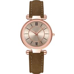 McyKcy Brand Leisure Fashion Style Womens Watch Good Selling Gold Case Quartz Movement Ladies Watches Leather Wristwatch290a