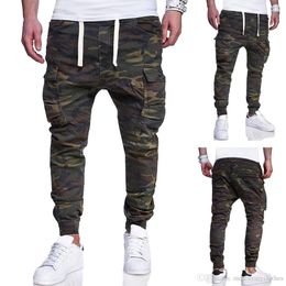 Mens Designer Jogger high Quality Hiphop Camouflage Pencil Pants Pockets Design Casual Trousers Sweatpants Casual Pants251y