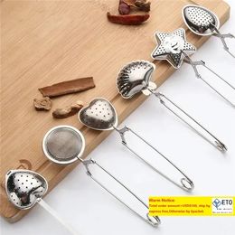 Stainless Steel Tea Tools Infuser Sphere Mesh Ball Bulk Filter Diffuser Handle Seasoning Strainer Teapot Gadgets Kitchen Tools GC0921 ZZ