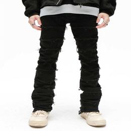 Men's Jeans Liu Su Slimming Men Jeans Fashion Hip Hop Street Clothing Slow Travel Pants Famous Brand Designer Men Pants men c235j