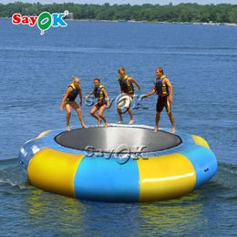 3m/4m/5m PVC Inflatable Water Bouncer Portable Jump Swimming Platform Fit for Lakes Pools