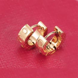 Earrings designer for women stud earring man fashion jewlery plated gold womens orecchini trendy classical mens love earring popul2083