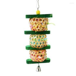 Other Bird Supplies Toys For Parrots Large And Small Parrot Chewing Hangings Bell Cage Suitable Parakeets