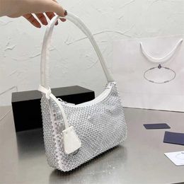 Latest Diamond Women Shoulder Bag 2022 New Reedition 2000 Underarm Purses Fashion Lady Designers Luxurys Handbags Bling Nylon High224T