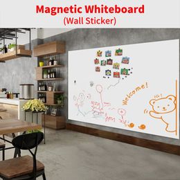 Whiteboards Magnetic Whiteboard Wall Sticker Soft Waterproof Wall Board Protector Erasable Memo Message Board for Office Home Kids Use 230914