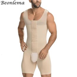 Men's Body Shapers Beonlema Men Open Crotch Bodysuit Hombre Butt Lifting Waist Bellies Shaping Shaper Stretchy Soft Plus Size Shapwear S 6XL 230914