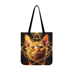 diy Cloth Tote Bags custom men women Cloth Bags clutch bags totes lady backpack professional cute cat Versatile Personalised couple gifts unique 29399