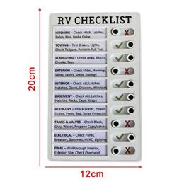 New Portable Rv Checklist Note Board Removable Chores Reusable Creative Note Pad For Home Camping Traveling Elder Care Checklist2742