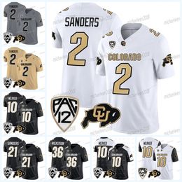 College Colorado Buffaloes Football Jerseys 2 Shedeur Sanders Sy'veon Wilkerson Dylan Edwards 12 Travis Hunter Anthony Hankerson Xavier Weaver Jimmy Horn Jr Woods