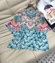 Women's Blouses Female Clothing Shirt Top Women Blouse Woman Clothes Fashion Summer 2023 O-neck Silk Printing Casual Shirts