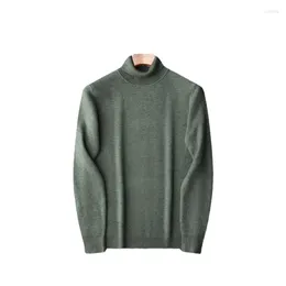 Men's Sweaters Insulation High Neck Plush Sweater For Men In Winter With A Polo Collar Base Casual Top Thick Warm Size M-5XL