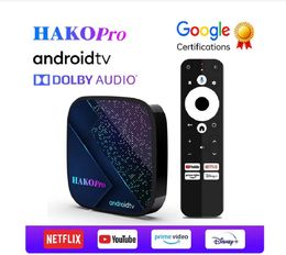 HAKO Pro Andro Android Smart TV Box 11 Google Certification Amlogic S905 Y4  Dual Wifi BT5 4K Media Player Set Top Box From Mediaplayer009, $14.57