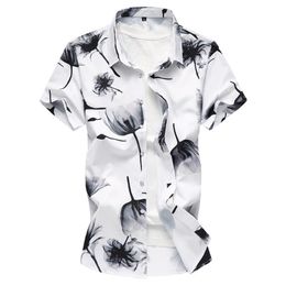 Summer Fashion Printing Design Chinese Style Male Short-Sleeved Shirt Plus Large Size Casual Men 5XL 6XL 7XL Men's Shirts263o