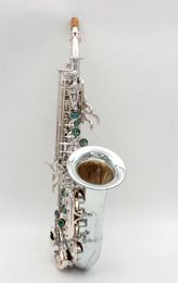 Eastern music Yani style full silver plated Curved Soprano Saxophone soprano sax