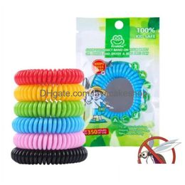 Pest Control Anti- Mosquito Repellent Bracelet Bug Repel Wrist Band Insect Mozzie Keep Bugs Away For Adt Children Mix Colors Drop Deli Dhxuj