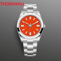 Mens Womens Automatic Mechanical Watches 40mm 904L Stainless Steel Ceramic Bezel Super Green Red Pink Colour Bracelet Wristwatch 5A258I