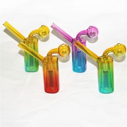 4.72 Inch Mini Glass Oil Burner Bong Water Pipes Thick Hookah Pyrex Recycler Hand Dab Bongs Smoking Bubble
