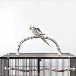 Other Bird Supplies Parrot Standing Toys Cotton Rope Colourful Toy Chew Perches For Cage Accessories