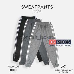 Men's Jeans Stripe Sweatpants Unisex HF Casual Homewear Grey Pants Men Joggers Sports J230915