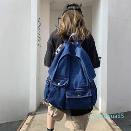 Backpack Fashion Demin Men Women Canvas Travel Book Bags Student College Laptop Backpacks Cute Rucksack Schoolbag