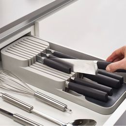 Kitchen Storage Organisation knife holder storage box divider Organiser cutlery drawer 230915