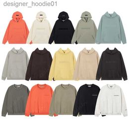 Men's Hoodies Sweatshirts Men Hoodie Sweatshirts essentialhoodie Designer Mens Womens Streetwear Pullover Loose Long Sleeve Black Hooded Sweatshirt L230915