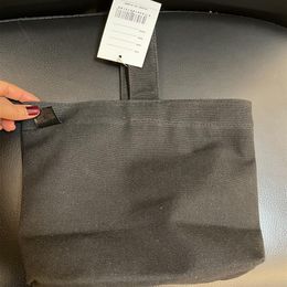 Fashion black hand bag good quality canvas case Thick canvas case small tote Bag Women canvas Wash Bag Cosmetic Makeup Storage Cas343T