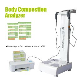 Standard Human Body Composition Analyzer BMI Body Fat Meter Body Element Analyzer Control Weight Method With Printer