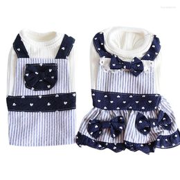 Dog Apparel Puppy Clothes Summer Couple Dress T-shirt Cat Dresses Spring Pet Clothing Chihuahua Poodle Schnauzer Bichon Outfit Costume