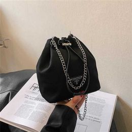 50% off clearance sale Bucket South Korean Sister Street Female 2023 New Lazy Style Shoulder High Quality Crossbody Bag model 542