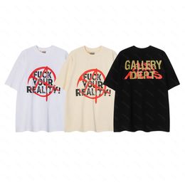 Galleries DEPT Harajuku 23SS Spring Vintage Washed gold stamp ART THAT KILLS Letters Printed Logo T Shirt Loose Oversized Hip Hop Unisex Short Sleeve Tees ZKW