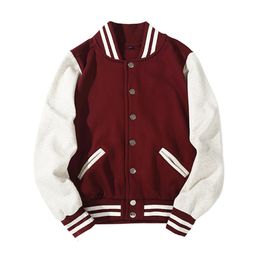 Men s Jackets Plus Velvet Thick Coats Student Women Baseball Uniform Jacket Female Summer Korean Style Fashion Loose Tops 230915