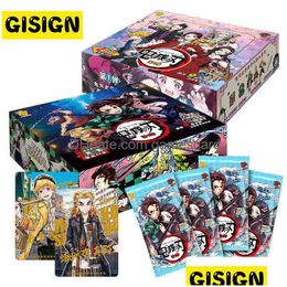 New Figurescards Box Demon Slayer Kimetsu No Yaiba Collections Card Game Child Collectibles Hobby For Kids Gift Toys G220311 Drop Deli Dhpio