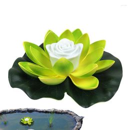 Garden Decorations Lotus Flower Lantern Battery Operated Pond Decoration Waterproof Night Light For Floating And Battery-Operated