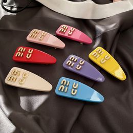 Hair Clips Barrettes New Fashion Candy Colour Hair Clip Classic Design Duckbill Hair Clip Designer Women's Hair Jewellery Cute Gift Romantic Gifts Pink Hair Barrettes