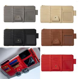 Card Holders Car Visor Organiser Storage Bag Auto Sun Automobile Holder Interior Accessories