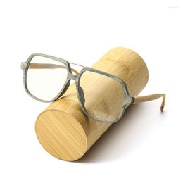 Sunglasses Frames CHFEKUMEET Glasses Men Wood Oversized Prescription Eyeglasses Frame Clear Lens Spectacles Myopia Reading Optical