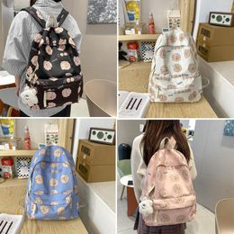 Backpack Cute Printed Primary School Schoolbag Leisure Travel Waterproof Campus Multifunctional Portable Computer Bag