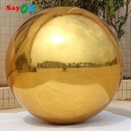 PVC Spheres Inflatable Mirror Ball Reflective Balloon For Party Shows Shopping Mall Advertising Decoration