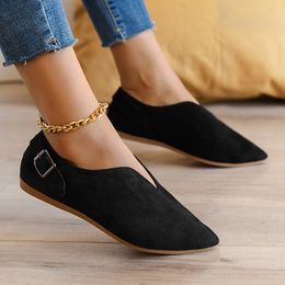 Dress Shoes casual Loafers Women Spring Summer Soft Fashion Flats Zapatos Pointed Toe Shallow Boat Mujer 230915
