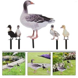 Garden Decorations Decorative Spring Fling Decorationsations Duck Stake Lawn Sign Accessories Yard Animal Stakes Acrylic Ornament