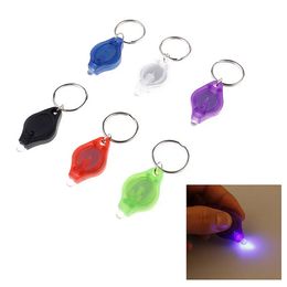 Mini LED Flashlight Keychain Portable Outdoor LED Key Ring Light Torch Emergency Camping Lamp Household Sundries Wholesale