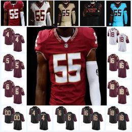 2023 mais novo camisa de futebol Derwin James Deondre François Jameis Winston Deion Sanders Cam Akers Dalvin Cook Charlie Ward FSU jerseys