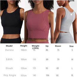 Active Sets Women Yoga Outfits Vest Girls Running Sport Gym Bra Ladies Casual Adult Summer Sleeveless Sportswear Exercise Fitness Wear Quakeproof VestsL230915