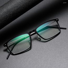 Sunglasses Frames High Quality 6544 Denmark Titanium No Screw Glasses Optical Ultra-light Business Square To Put Crystals