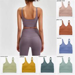 Yoga Align Sports Bra Lululemens Womens Deisgners Gym Clothes Underwears Tanks Camis Shockproof Running fashion icon Fitness Worko203R