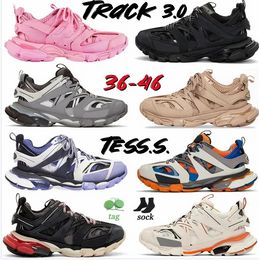 Scarpe da ginnastica Paris Triple S di qualità Scarpe casual 17FW da uomo Donna Triple-S Piattaforma Old Dad Nero Bianco Suola cristallina Fondo Scarpe da ginnastica di moda Taglia 36-45