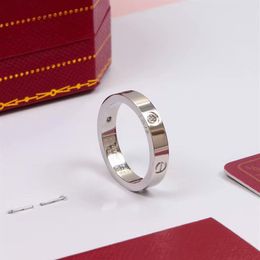 Love Screw Ring 5-11 Band Rings silver CZ high quality Men Women Fashion Designer Luxury Jewellery Titanium Steel Alloy Gold-Plated 2737