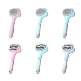 Dog Apparel Pet Brush Self Cleaning Slicker Comb Dog/Cat Pumpkin For Shedding And Grooming Fit All Long Or Short Hair Pets